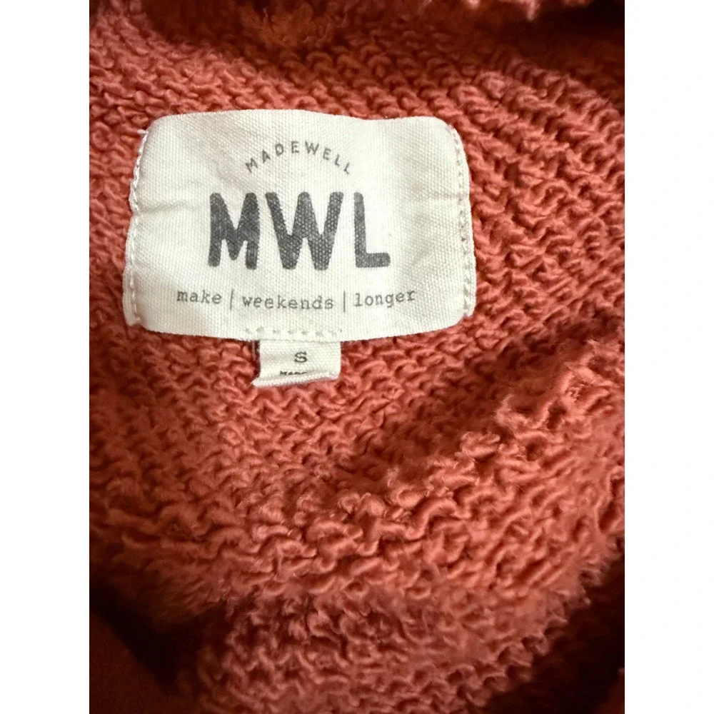 Madewell Mwl Airyterry Hoodie Sweatshirt Sz‎ S